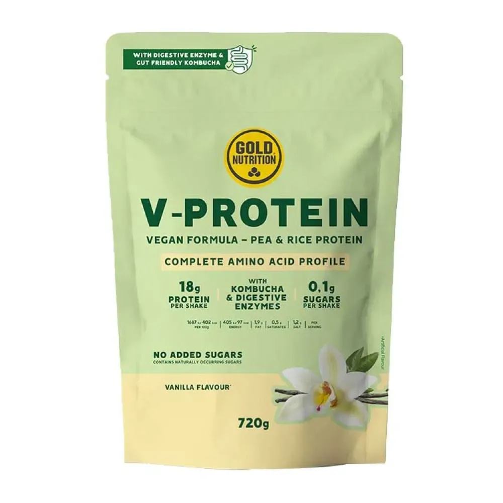 Proteine Vegane V Vaniglia 720g Mullticolor - Gold Nutrition - FashionsVida