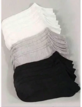 Par de Calcetines Invisibles para Mujer, unicolor, Gris, Estilo, Versátil, Otoño, Primavera, Verano, Malla Transpirable, Diseño Antideslizante, Abs - Shein - FashionsVida