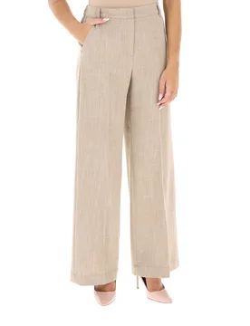 Pantalone misto viscosa BEIGE 40 - Pennyblack - FashionsVida
