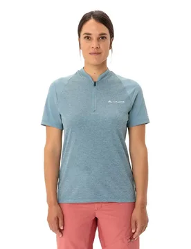 Maglietta A Maniche Corte Tamaro Half Zip Iv Nordic Blue - Vaude Bike - FashionsVida