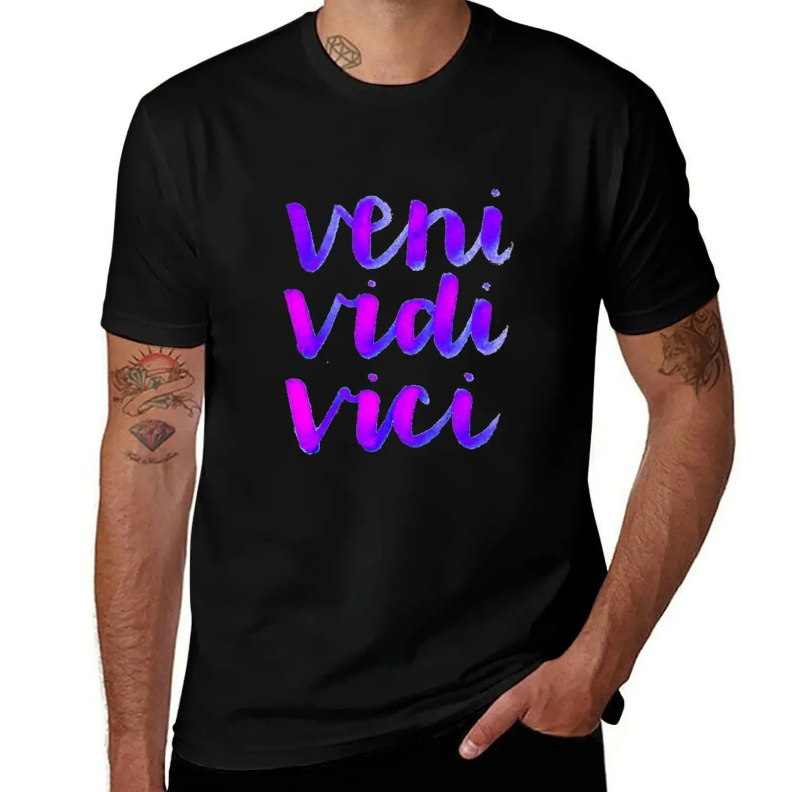 Veni Vidi Vici T-Shirt Plus Size Basic Short Sleeve Top - Aliexpress - FashionsVida