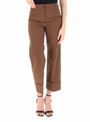 Pantalone a palazzo MARRONE 46