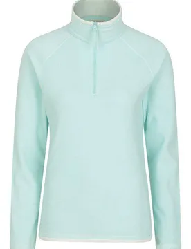 Womens Soft Lightweight Half Zip Fleece - Mint - Size 8 Uk - Mountain Warehouse - FashionsVida