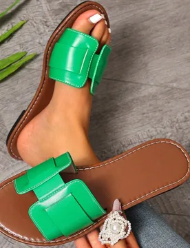 Sandalias planas casuales para mujer, estilo romano trenzado, de punta abierta, adecuadas para primavera, verano, playa, vacaciones, a juego con vesti - Shein - FashionsVida