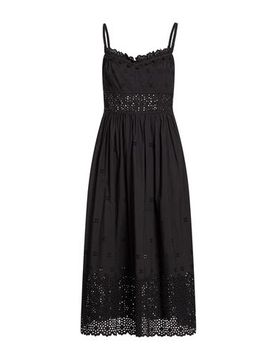 Vestido midi Mujer Negro 36 Mujer