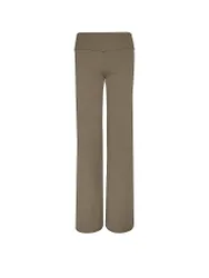 Pantalones de yoga anchos de entrenamiento para mujer marrón S