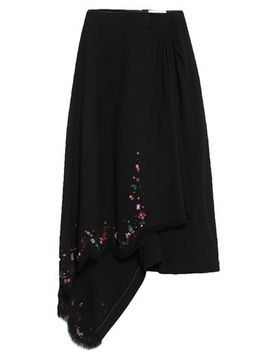 Falda midi Mujer Negro 34,38 Mujer