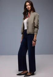 Blouson mit Gallonstreifen female Braun