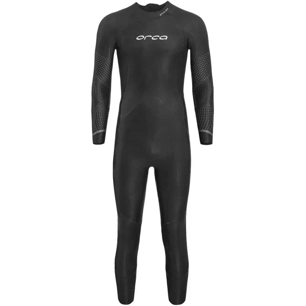 Athlex Flow Long Sleeve Neoprene Wetsuit Silver Total 9 Men - Orca - FashionsVida