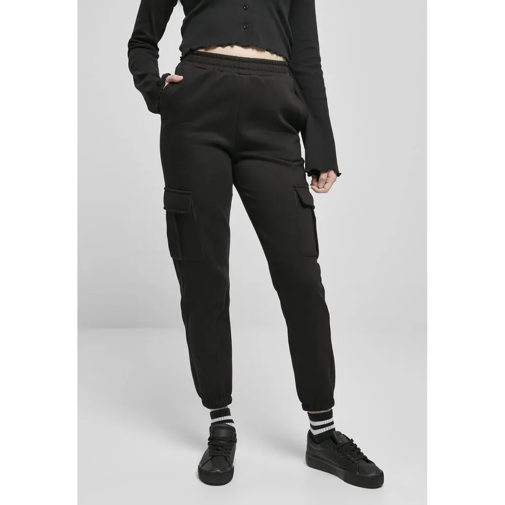 Pantaloni High Waist Cargo Black S - Urban classics - FashionsVida