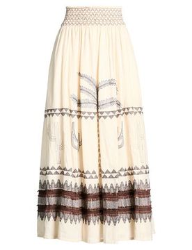 Maxi-Rock Damen Elfenbein 34 Damen