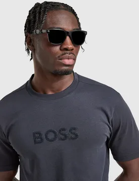 Mens Grid Logo T-Shirt - Blu, blu blu Uomo taglia M - BOSS - FashionsVida