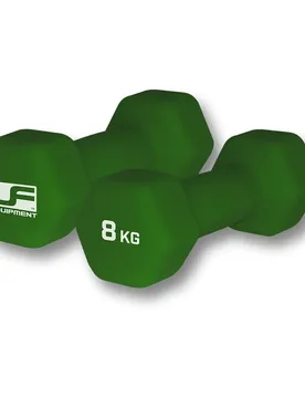 Hexagonale Hantel mit Neoprenüberzug Urban Fitness (x2) - Vert - unisex - Size: 8 kg
