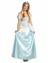 Prinzessinnen-Kostüm für Damen hellblau - female