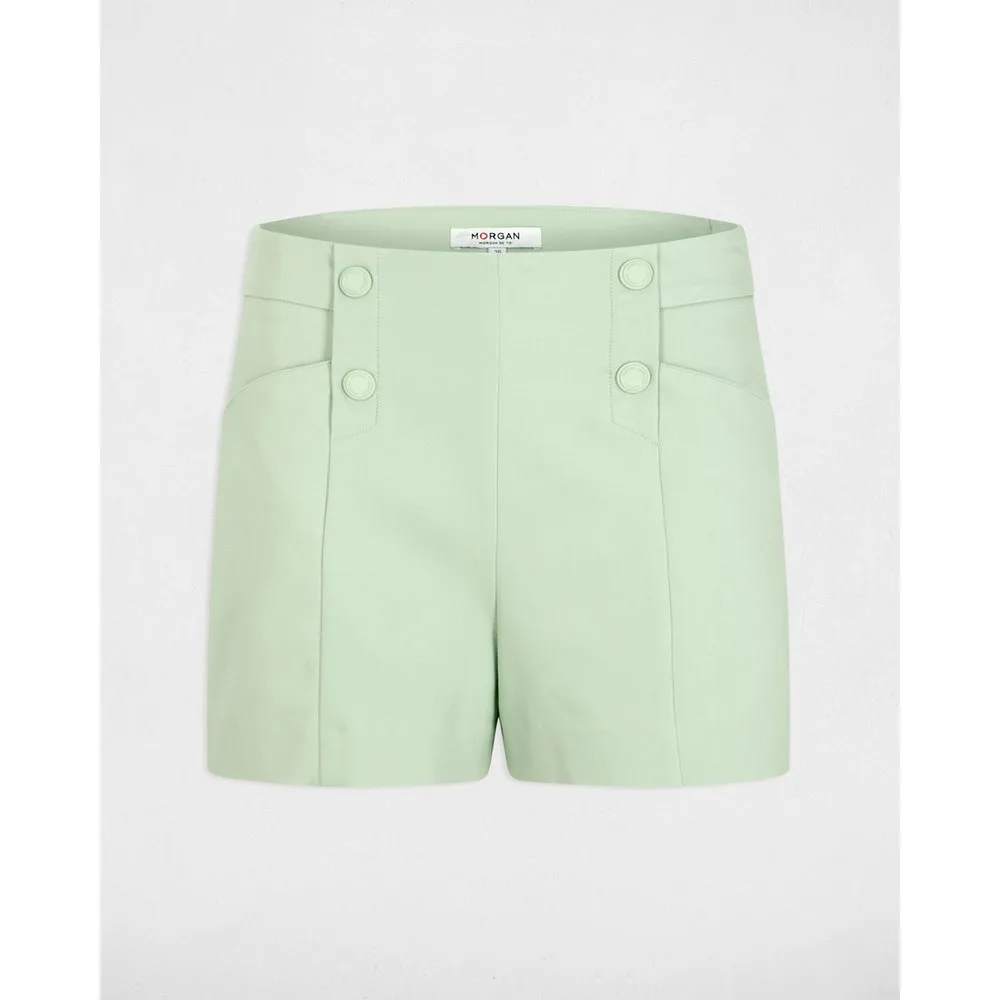 Short de mujer recto con pinzas - Morgan - FashionsVida