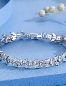 Pieza Pulsera de cadena clásico & elegante con caballo ojo en forma de con diamante de imitación embutido - Shein - FashionsVida