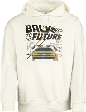 Kapuzenpullover - Back to the future - S bis XXL - für Männer - Größe M - weiß - EMP exklusives Merchandise! - Männer - male - Zurück in die Zukunft - FashionsVida
