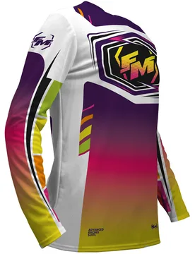Maglia Moto Cross DOMINATOR Bianco taglia S - Fm racing - FashionsVida