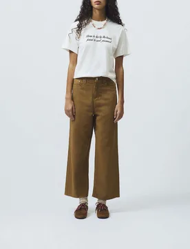 Jeans flare color cuoio Rita Cropped Old Reverse - Roy Roger's - FashionsVida