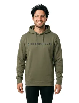Felpa Con Cappuccio No Shortcuts Hay Green
