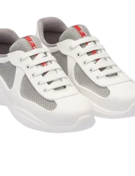 White Americas Cup Soft Trainers - Prada - FashionsVida