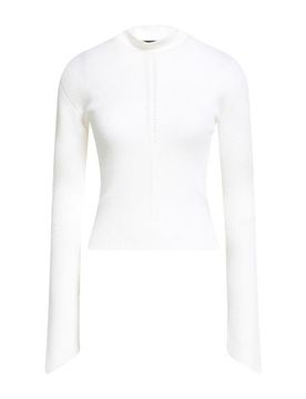Rollkragenpullover Damen Weiß 34 Damen