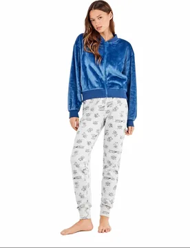Chaqueta bomber de mujer en tejido peluche - Gisela - FashionsVida