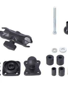 Kit Navigatore Per Tubo Sterzo Con T-Lock Nero GPS taglia un