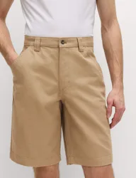 Loose Fit Pure Cotton Utility Shorts Toffee male