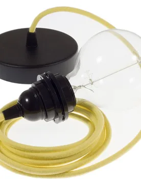 Cables Lampe Suspendue Pendel Pour Abat-jour Rc10 2 M Pale Yellow / Black One Size - Creative - FashionsVida