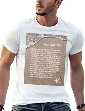 The Starfish Story, How To Make A Difference T-Shirt cotton t shirts high quality man t shirt heavy cotton T-Shirt - Aliexpress - FashionsVida