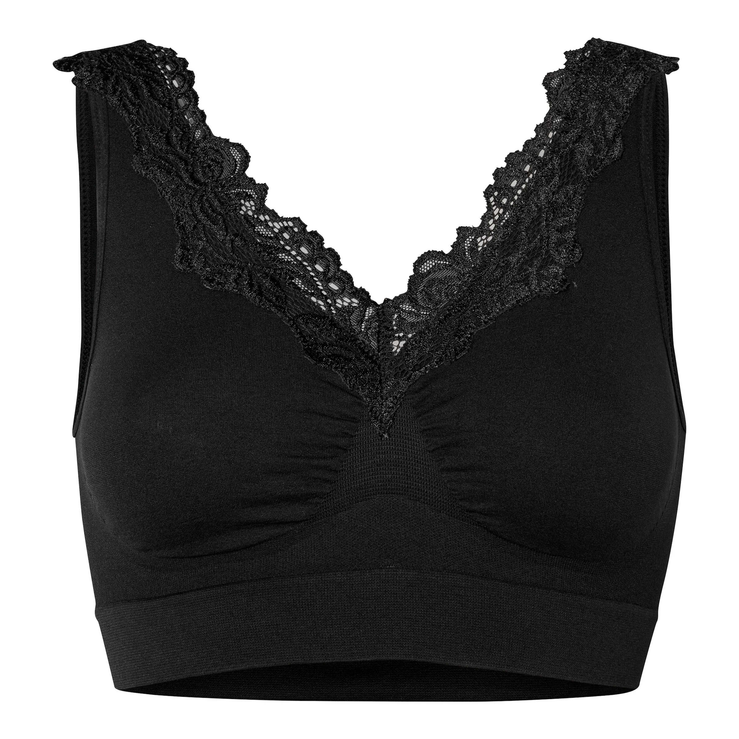 Soft-BH mit Spitze „Elegant“ schwarz M - wedolina - FashionsVida