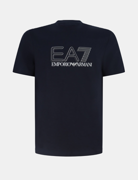 EA7 t-shirt con logo uomo navy blue