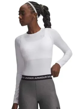 T-shirt à Manches Longues Heatgear Authentics Compression White M