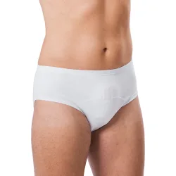 Fixierhose mit Netzeinsatz Herren M weiss
