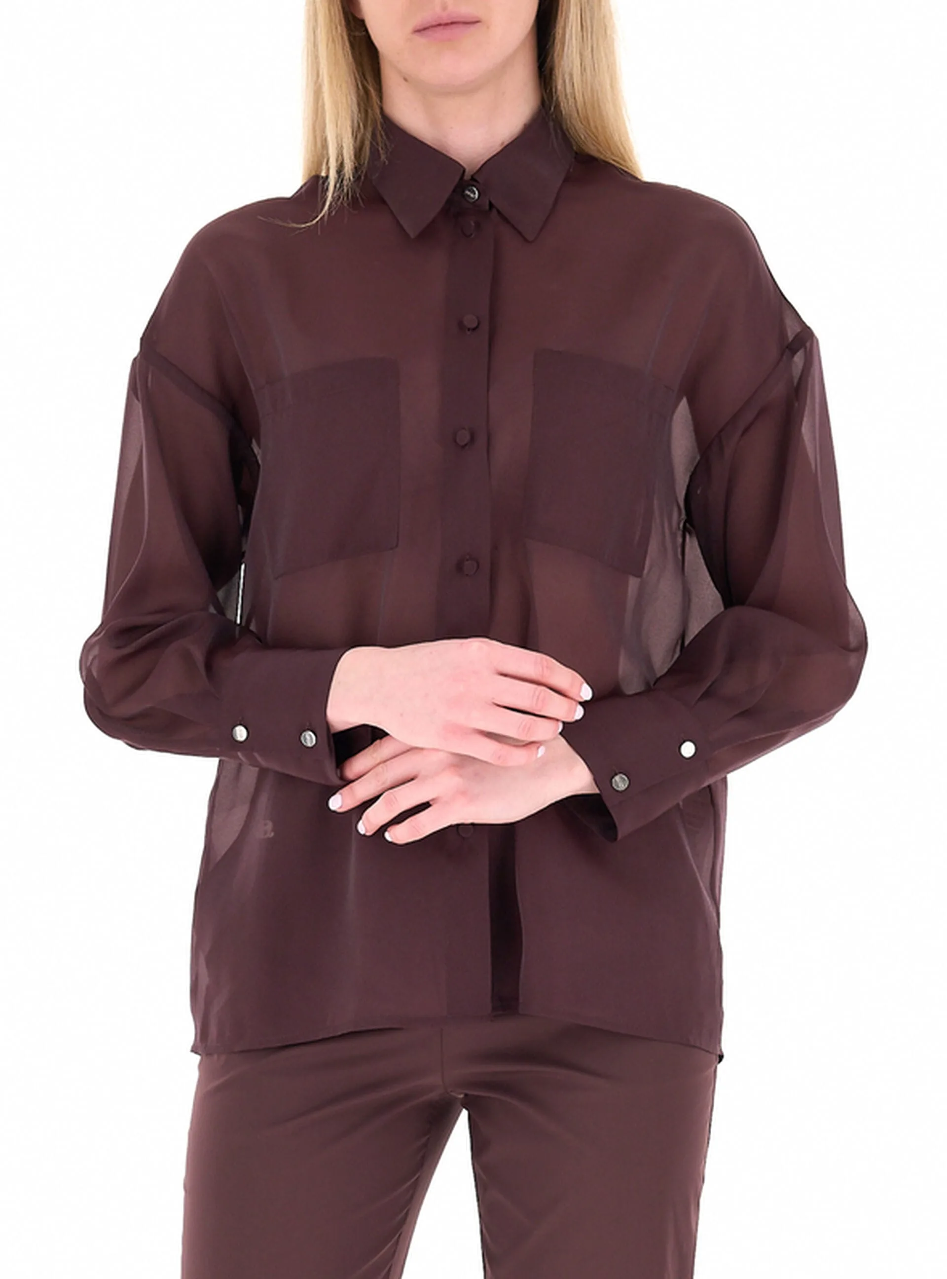 Camicia maniche lunghe MARRONE 40 - Liu jo - FashionsVida