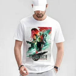 Final Fantasy VII Rebirth Video game Gift t shirt for gamer 100% cotton tee Men's Short Sleeve Graphic Clothes All size tops