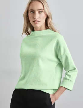 Strukturshirt female Grün