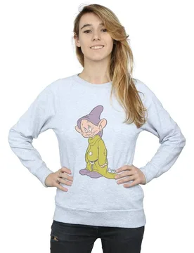 Women's Classic Dopey Sweatshirt in Grey Size: XL - Grey - Size: XL - Disney - FashionsVida