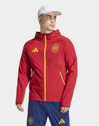 Mens Giacca A Vento Tiro Travel Full Zip Spagna - Rosso, rosso rosso Uomo taglia M