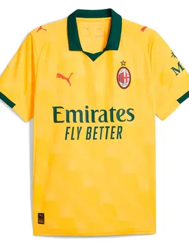 T-shirt à Manches Courtes Third Ac Milan 25/26 Replica Sunny Yellow / Dark Myrtle XS