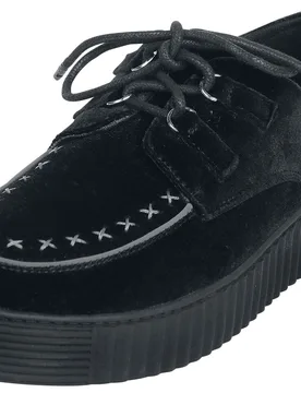 Gothic Creepers - Walk Softly - EU36 bis EU42 - für Damen - Größe EU41 - schwarz - Frauen - female - Gothicana by EMP - FashionsVida