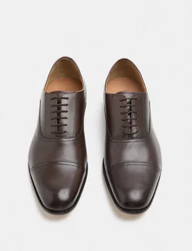 Leather Oxford Shoes Brown male - Autograph - FashionsVida