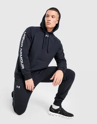 Mens Tuta con Cappuccio Rival Fleece - Nero, nero nero Uomo taglia XS