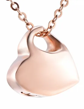 IJD4522 Blank Engravable Silver/Rose Gold/Gold/Black Heart Urn Funeral Jewelry Ashes Memorial Cremation Urn Pendant Necklace - Aliexpress - FashionsVida