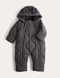 Hooded Snowsuit (0-3 Yrs) Charcoal male