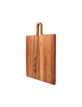 Tabla de servir Bistro 47x36cm de madera de teca marrón