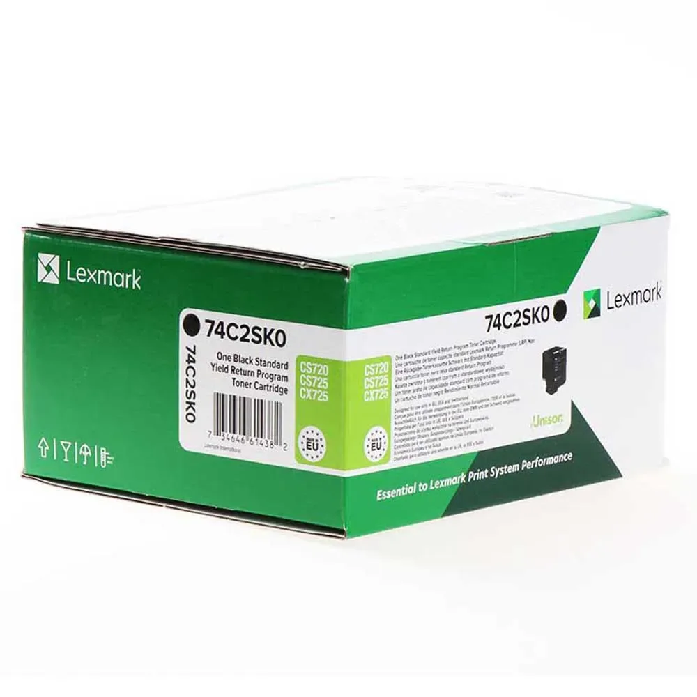 Toner 74c2sk0 Black One Size unisex - Lexmark - FashionsVida