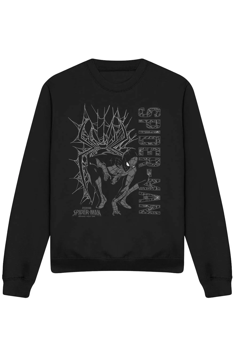 Unisex Spiderman Brand New Day Web Hero Sweatshirt, Black Size: Small - Black - Size: S - Marvel - FashionsVida
