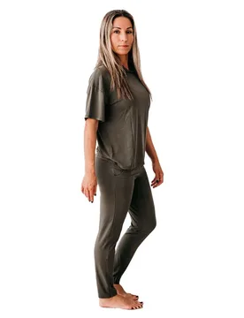 Sweat à Manches Courtes Natural Forest M - Ginadan - FashionsVida